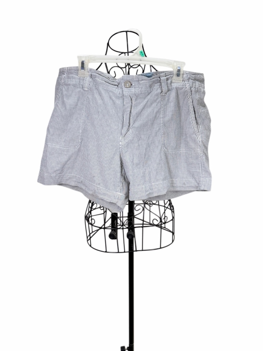Levi's Blue and White Pinstripe Women's Shorts